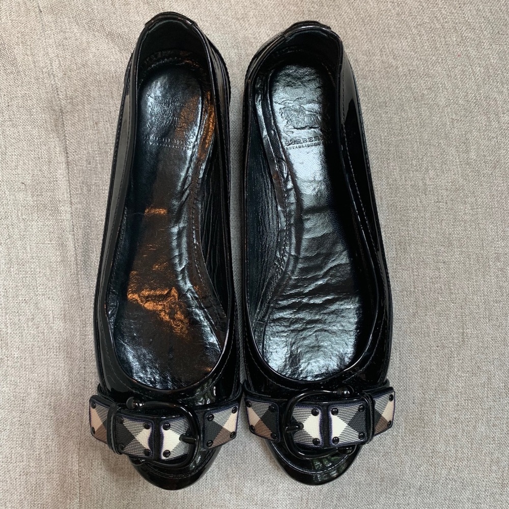 Burberry Patent Leather Flats